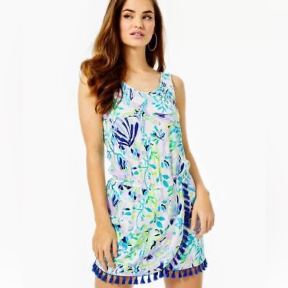 Lilly Pulitzer Jarrett romper resort white shell beach XS 💚💙